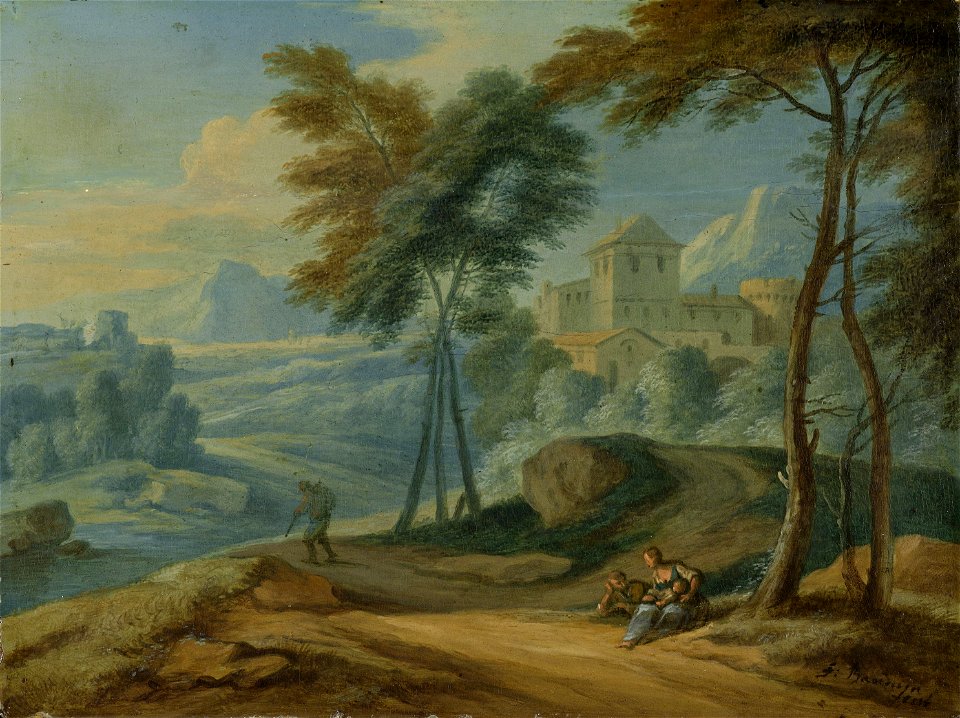 Adriaen Frans Boudewijns - Mountainous landscape