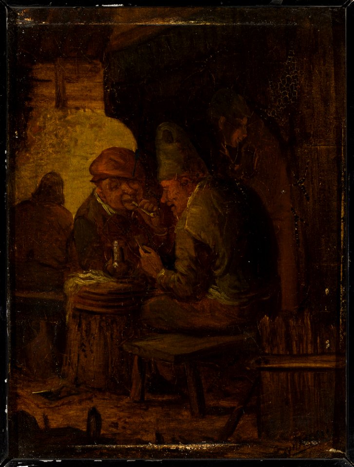 Adriaen Brouwer - Smokers in a tavern - M.Ob.1481 MNW - National Museum in Warsaw