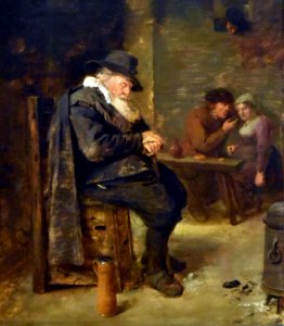 Adriaen Brouwer (ca.1605-voor1feb1638) Oude man in een kroeg MOU Oudenaarde 13-12-2018