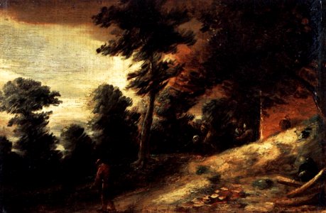 Adriaen Brouwer - Twilight Landscape - WGA3311