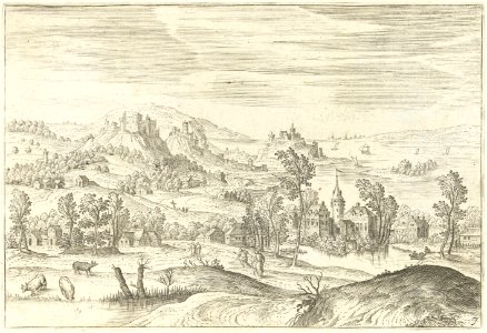 Adriaen Collaert, Jacob Grimmer - Landscape with a small stream