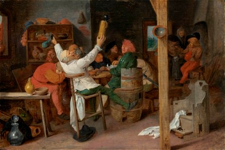 Adriaen Brouwer - Peasants Carousing in a Tavern