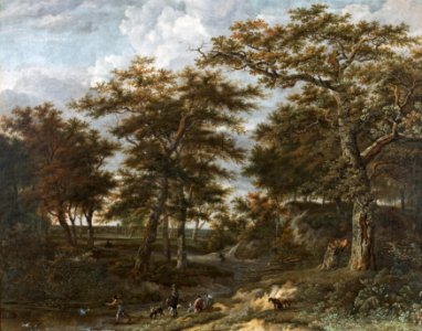 Adriaen Hendricksz. Verboom - Landscape with hunters - Google Art Project