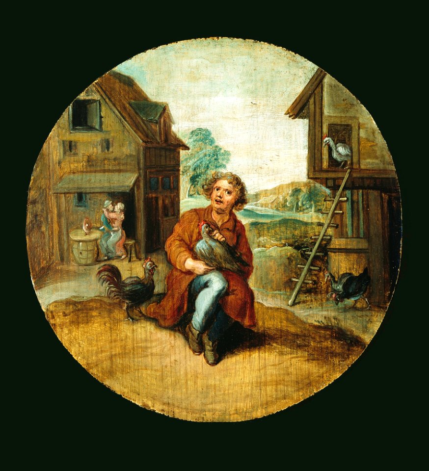 Adriaen Pietersz van de Venne - In the Farmyard - 58.289 - Detroit Institute of Arts
