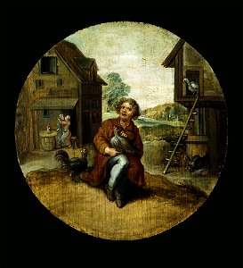 Adriaen Pietersz van de Venne - In the Farmyard - 58.289 - Detroit Institute of Arts