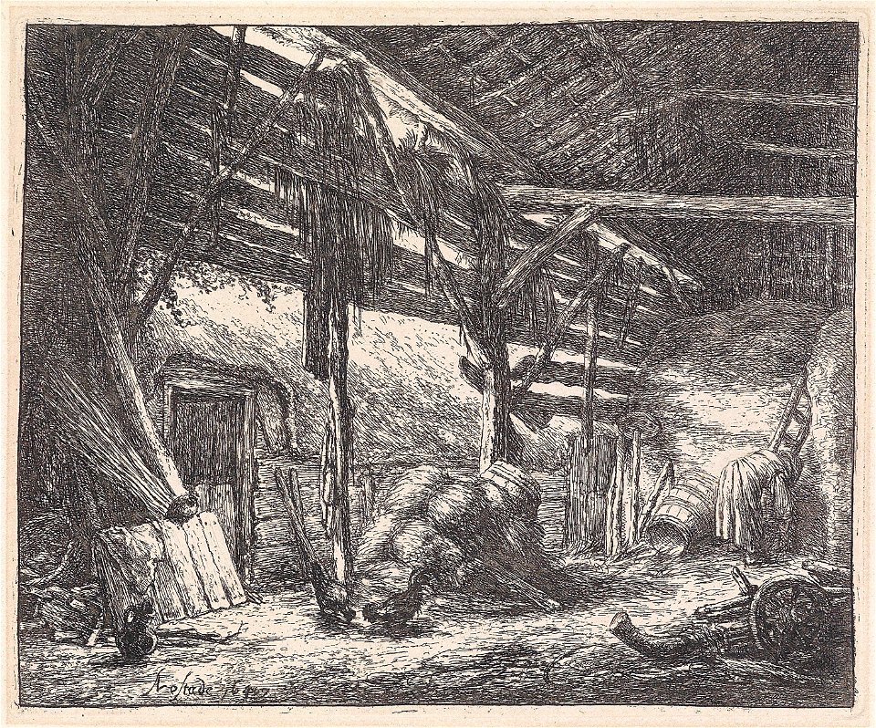 Adriaen Jansz van Ostade Die Scheune