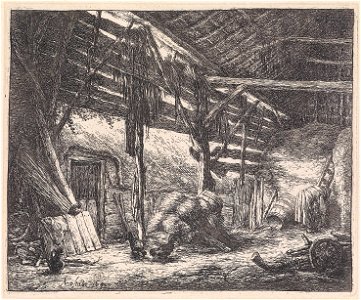 Adriaen Jansz van Ostade Die Scheune