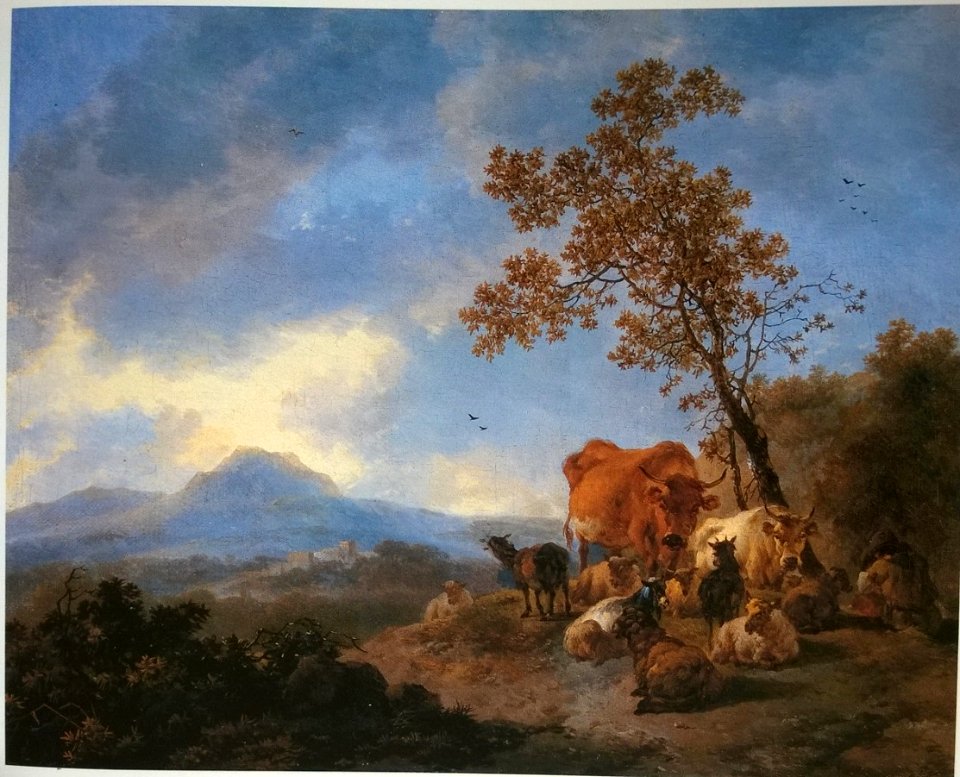 Adriaen van der Cabel - Landscape with Herdsmen and Cattle