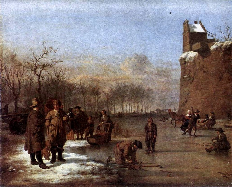 Adriaen van de Velde - Amusement on the Ice - WGA24476