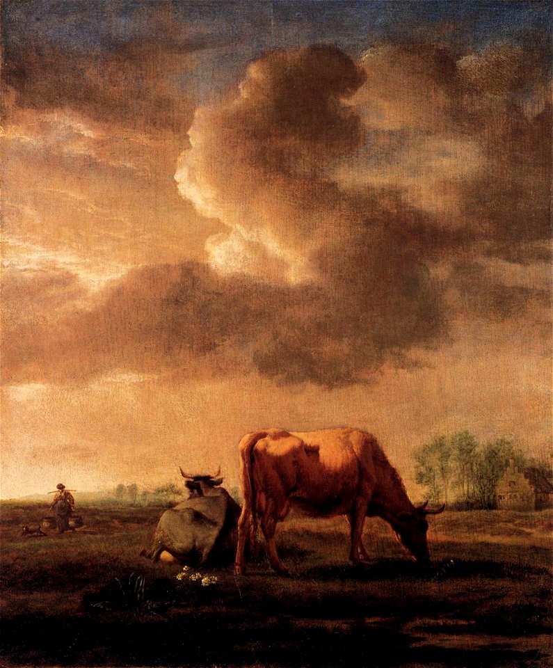 Adriaen van de Velde - Cows on a Meadow - WGA24482