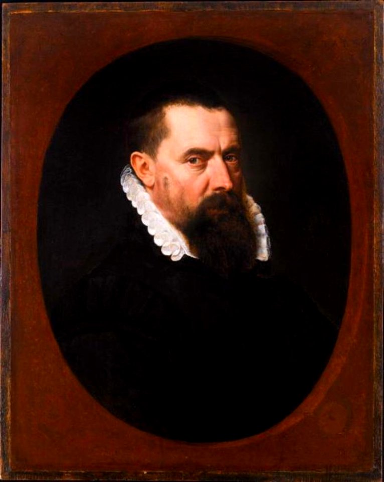 Adriaen Thomasz. Key - Portret van een man in een geschilderd ovaal - NK1906 - Instituut Collectie Nederland