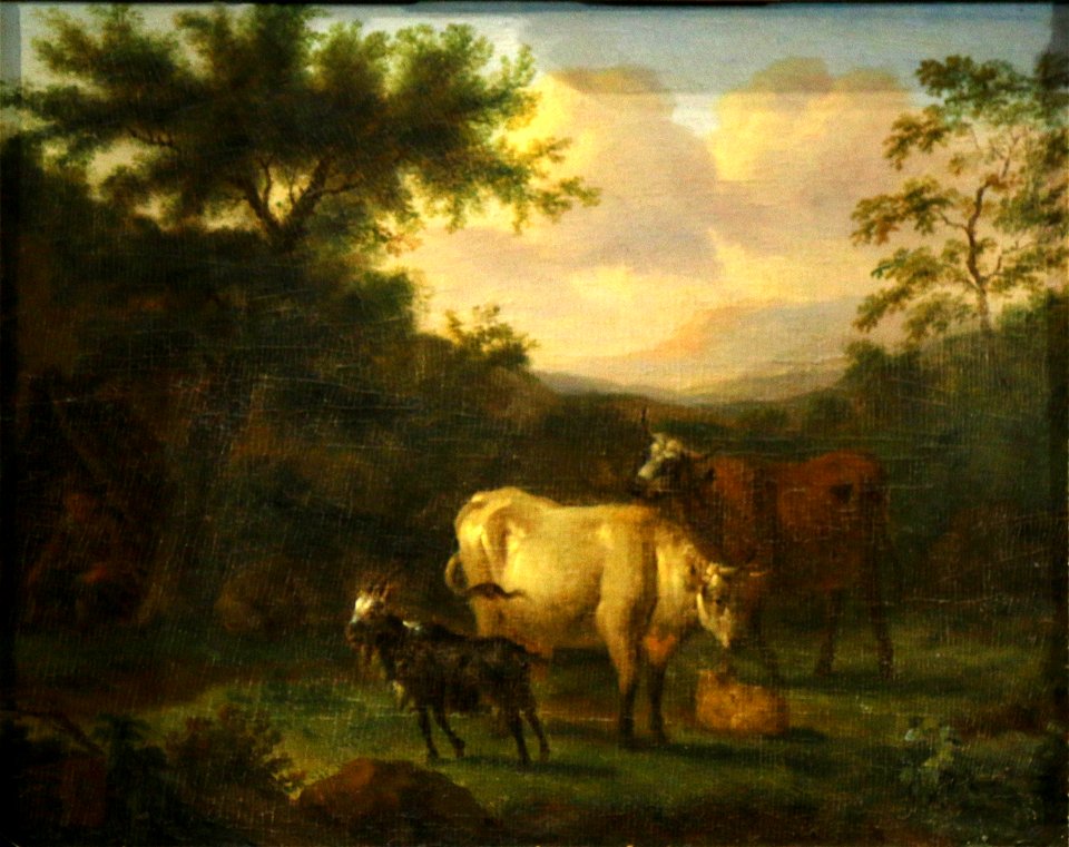 Adriaen van de Velde-Paysage et animaux