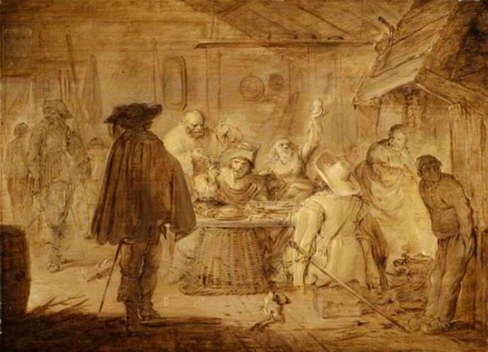 Adriaen van de Venne - Soldaten in kwartier - os I-743 - Frans Hals Museum