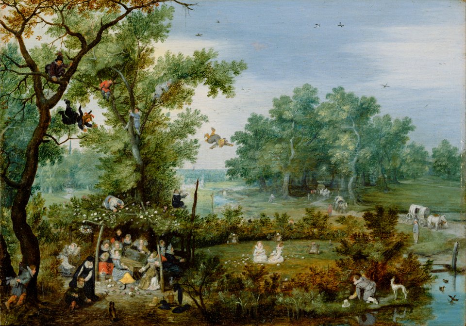 Adriaen van de Venne (Dutch - A Merry Company in an Arbor - Google Art Project