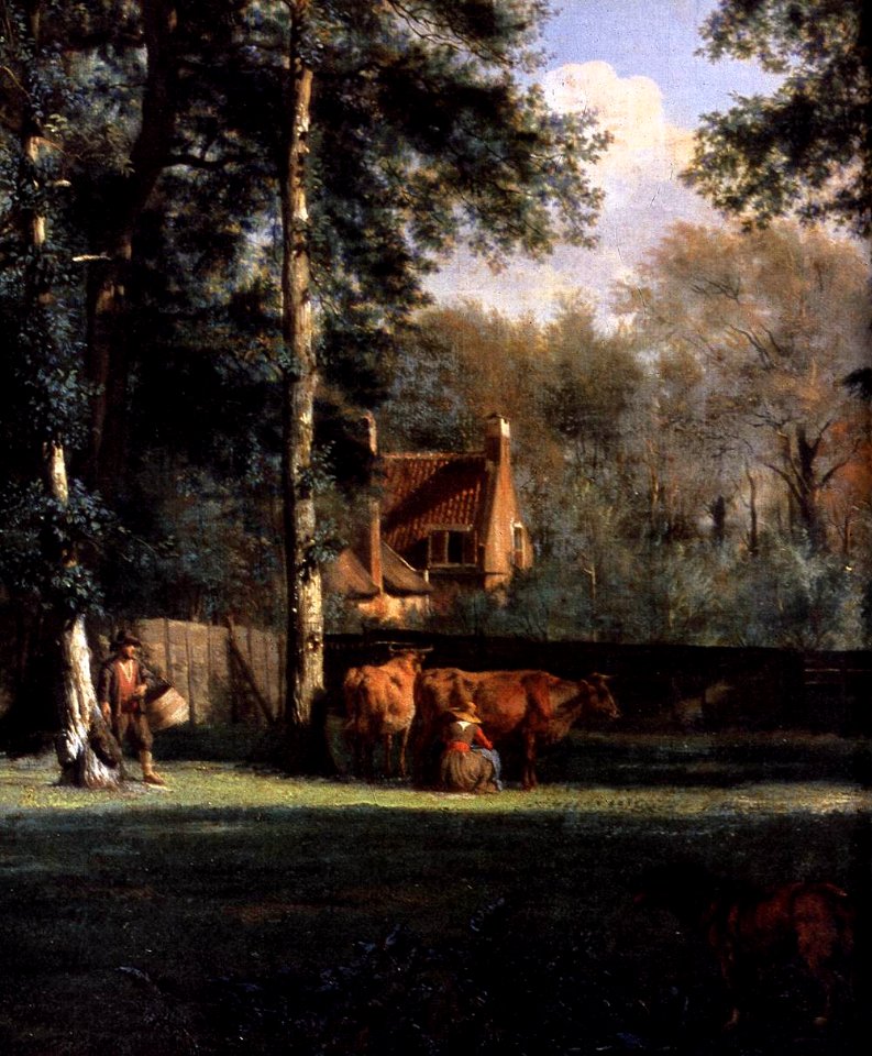 Adriaen van de Velde - The Farm (detail) - WGA24486