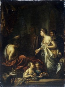 Adriaen van de Werff - Seleucus remettant sa couronne et son épouse Stratonice à son fils Antiochus