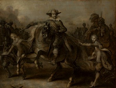 Adriaen van de Venne - Frederik Hendrik te paard, met gevolg - 1895 (OK) - Museum Boijmans Van Beuningen
