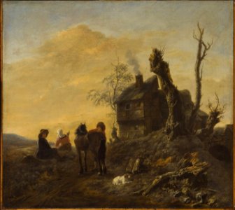 Adriaen van Eemont - The Halt at the Cottage Cat526