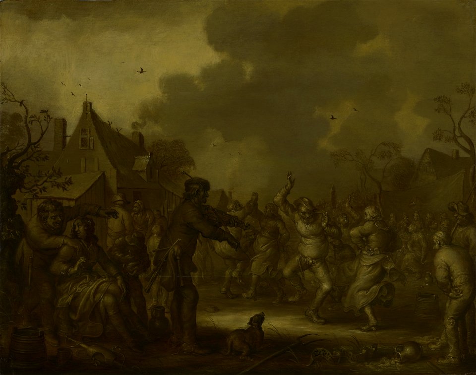 Adriaen van de Venne - Peasants Dancing - ILE1999.2.1 - Yale University Art Gallery