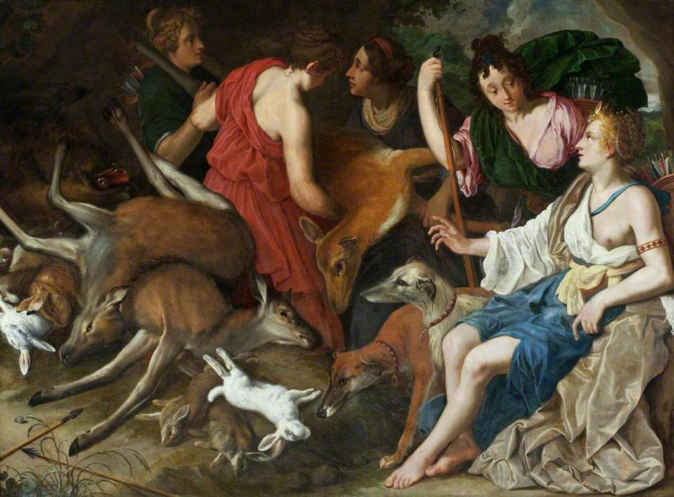 Adriaen van Nieulandt the younger (1587-1658) - Diana with Nymphs - 1139668 - National Trust