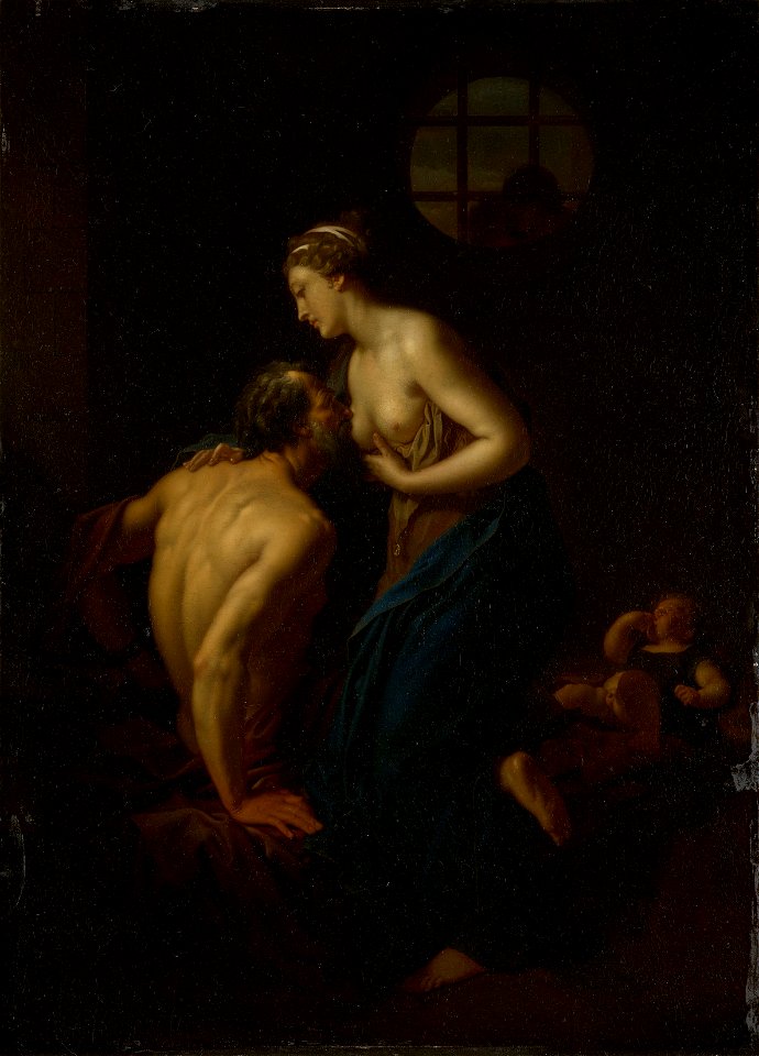 Adriaen van der Werff (Kralingen 1659-Rotterdam 1722) - Cimon and Pero - RCIN 406626 - Royal Collection