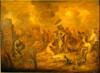 Adriaen van de Venne - Het vinden van Mozes - NM 1163 - Nationalmuseum