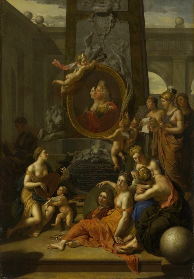 Adriaen van der Werff - Die Künste huldigen dem Kurfürsten Johann Wilhelm von der Pfalz und seiner Gemahlin Maria Anna Louisa de' Medici - 260 - Bavarian State Painting Collections