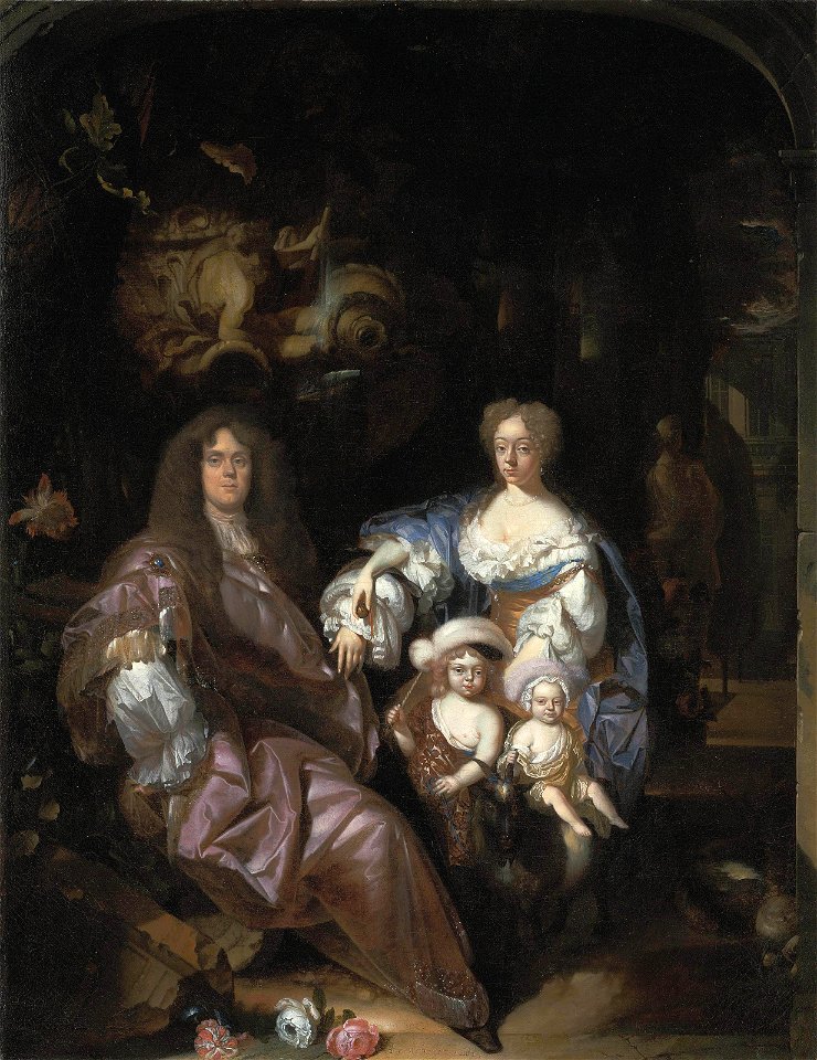 Adriaen van der Werff - Portrait of a Family in a Garden 2011 CKS 07962 0017