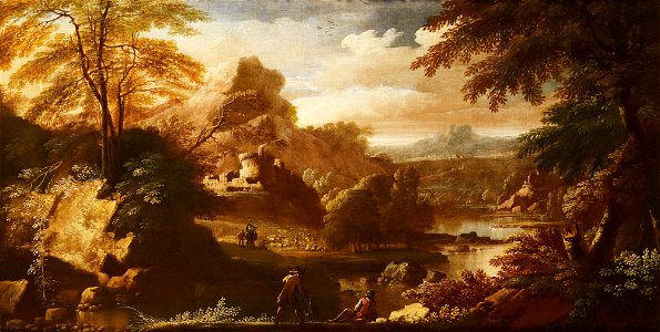 Adriaen van Diest (c.1655-1704) - Landscape with Figures - RCIN 404346 - Royal Collection