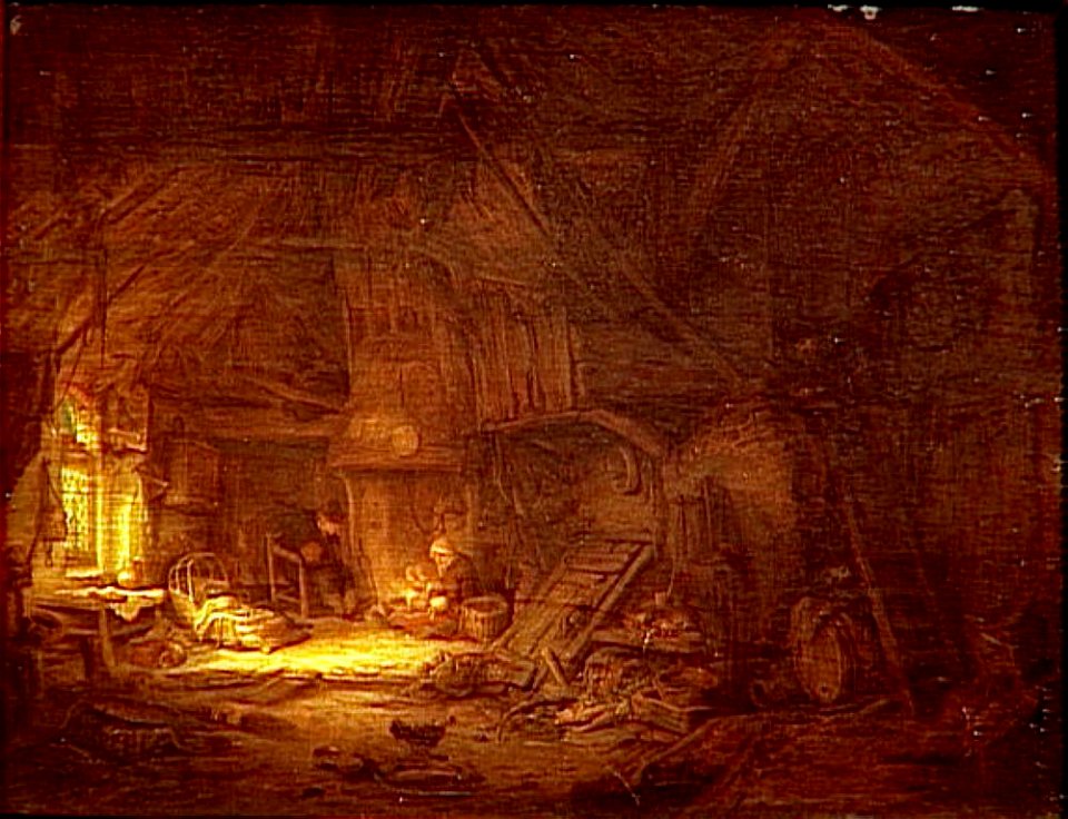 Adriaen Van Ostade - Intérieur de chaumière