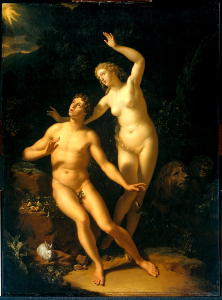 Adriaen van der Werff - God roept Adam en Eva ter verantwoording - BR2114 - Rijksmuseum Twenthe