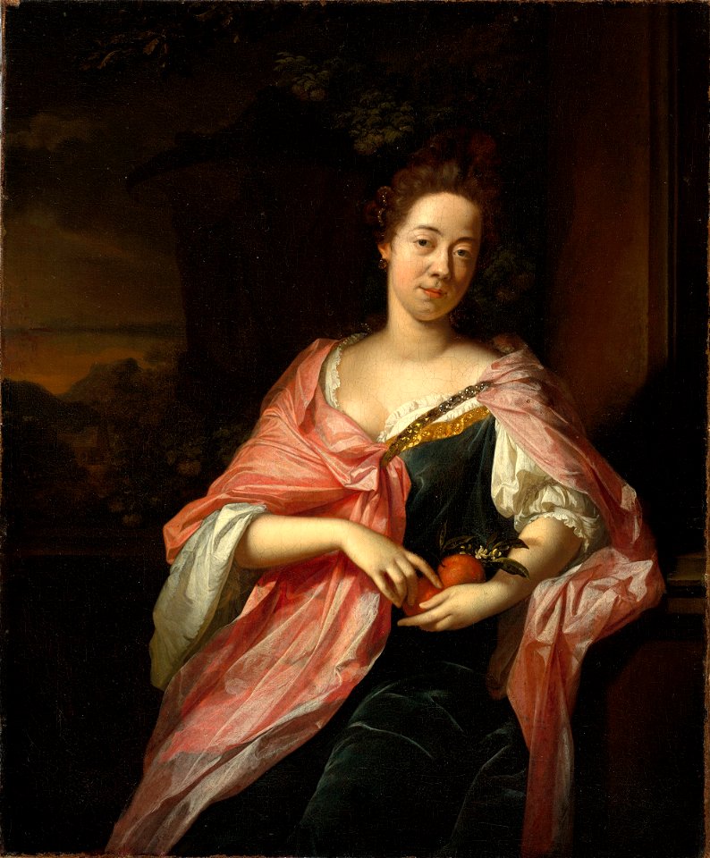 Adriaen van der Werff - Portrait of the Artist's Wife, Margareta Rees - 1994.146 - Harvard Art Museums