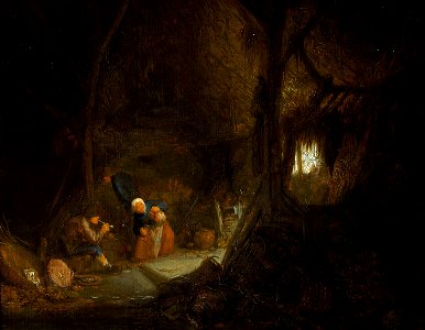 Adriaen van Ostade - Bauern in einer Scheune - GG 6338 - Kunsthistorisches Museum