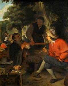 Adriaen van Ostade (1610-1685) (after) - Sportsmen at an Inn - 926832 - National Trust