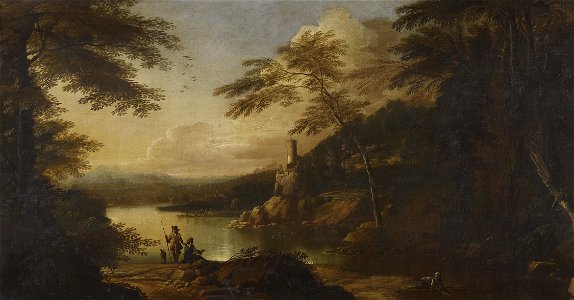 Adriaen van Diest (c.1655-1704) - Landscape with Figures - RCIN 404861 - Royal Collection