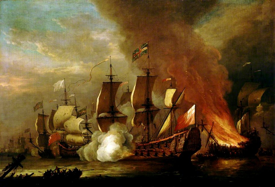 Adriaen van Diest (c.1656-1704) - An Action of the English Succession - BHC0329 - Royal Museums Greenwich