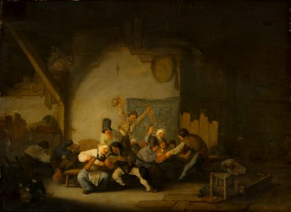 Adriaen van Ostade - Boerenfeest Mauritshuis 0580