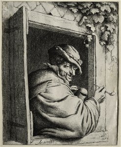 Adriaen van Ostade (Dutch, 1610-1684) - The Smoker at the Window - 1924.663 - Cleveland Museum of Art