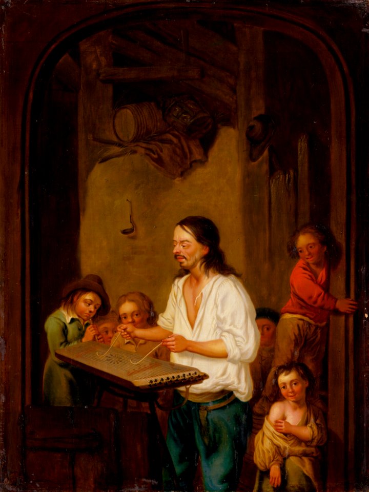 Adriaen van Ostade - Hráč na cimbal - O 3478 - Slovak National Gallery
