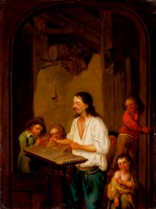 Adriaen van Ostade - Hráč na cimbal - O 3478 - Slovak National Gallery
