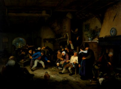Adriaen van Ostade - Peasants Dancing in a Tavern - 147-1966 - Saint Louis Art Museum