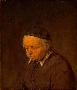 Adriaen van Ostade - Nadenkende oude boer - G 2382 - Staatliches Museum Schwerin
