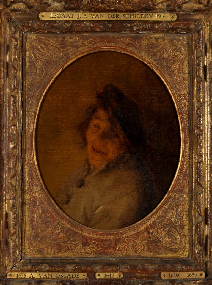 Adriaen van Ostade - Kop van een man naar links gewend - 1635 (OK) - Museum Boijmans Van Beuningen