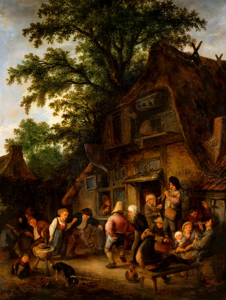 Adriaen van Ostade - Peasant Dance by a Tavern Lempertz-1097-2063