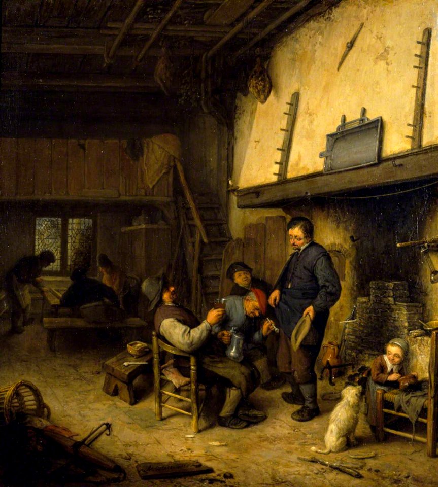 Adriaen van Ostade - Peasants in an Inn NTIV POLY 29822