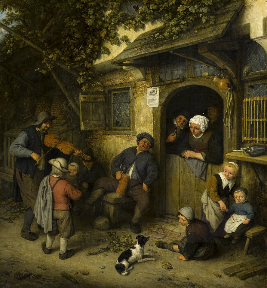 Adriaen van Ostade - The Fiddler - 129 - Mauritshuis