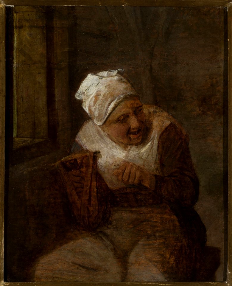 Adriaen van Ostade - Spinning woman at the window - M.Ob.2462 - National Museum in Warsaw