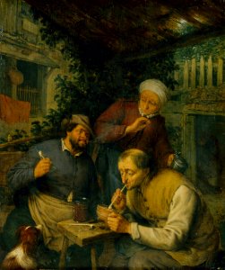 Adriaen van Ostade - Two Peasants Smoking