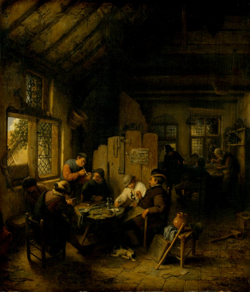 Adriaen van Ostade - The Table in the Village Inn