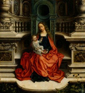 Adrian Isenbrandt - The Madonna and Child Enthroned - Google Art Project
